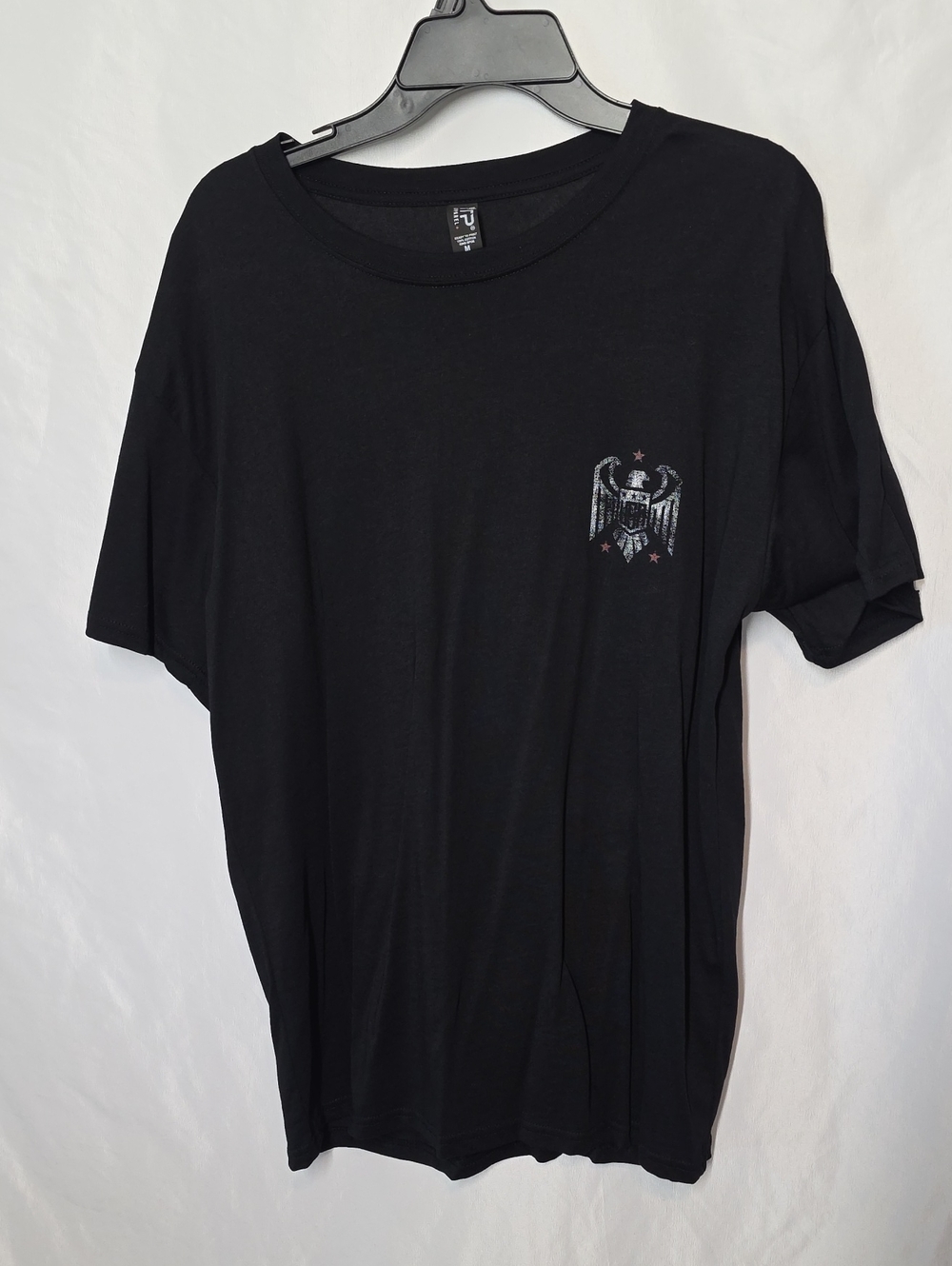Men's Black Graphic Crewneck T-Shirt - Classic Casual
